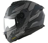 LS2 FF808 Stream II Shadow Helmet, grey, size M for Men