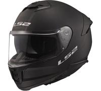 LS2 FF808 Stream II Full Face Motorcycle Crash Helmet Moped Plain Black White