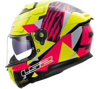 LS2 FF808 STREAM II TIGER Integralhelm fluo gelb-pink XXL