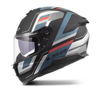 LS2 FF808 STREAM II VINTAGE Integralhelm matt schwarz-petrol blau XXL
