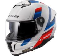 LS2 FF808 Stream II Vintage Helmet, white/blue/red, size S (55/56)