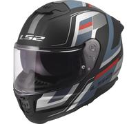 LS2 FF808 Stream II Vintage Matt Helmet, black/blue, size S (55/56)