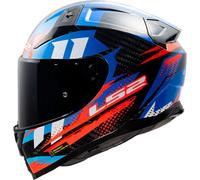LS2 FF811 VECTOR 2 CARBON TANTIC RED BLUE (Includes Additional Dark Visor)