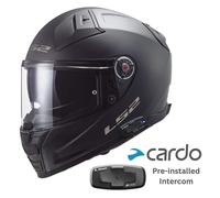Ls2 F811 Vector Ii With Intercom 4x Ucs Full Face Helmet Black 3XL unisex