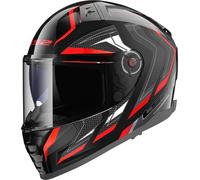 LS2 FF811 Vector II Alizer Helmet, black-red, size XS for Men