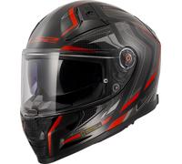 LS2 FF811 VECTOR II ALIZER Integralhelm schwarz-metallic rot 3XL