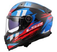 LS2 FF811 VECTOR II CARBON FIBRE FULL FACE MOTORCYCLE HELMET TANTIC RED BLUE