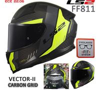 LS2 FF811 Vector II Full Face Motorcycle Sports Riding Dual Visor Helmet ECE