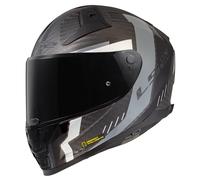 LS2 FF811 VECTOR II CARBON Full Face ECE22.06 Motorcycle Helmet GRID MBlack Grey