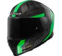 LS2 FF811 Vector II Carbon Grid, full face helmet XS Matt Black/Neon-Green