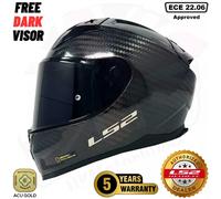 LS2 FF811 VECTOR II Carbon Motorcycle Full Face Dual Visor Helmet + Tinted Visor