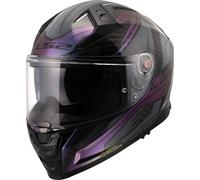 LS2 FF811 Vector II Carbon Savage, full face helmet M Black/Purple/Green