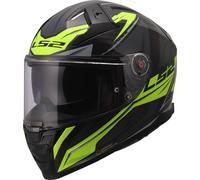LS2 FF811 Vector II Carbon Savage Helmet, black-yellow, size S for Men