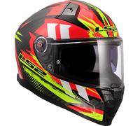 LS2 FF811 Vector II Carbon Tantic, full face helmet L Black/Red/Neon-Yellow