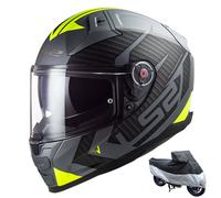 LS2 FF811 VECTOR II FIBREGLASS FULL FACE MOTORCYCLE MOTORBIKE DVS TOURING HELMET