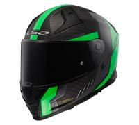 LS2 FF811 Vector II Carbon Grid, integral helmet 4XL Matt Black/Neon-Green