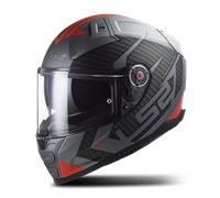 LS2 FF811 VECTOR II Full Face Helmet Splitter Matt Titanium/RedL Matt Titanium,Red