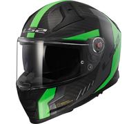 LS2 FF811 VECTOR II GRID Integralhelm matt schwarz-fluo grün S