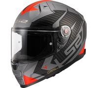 LS2 FF811 VECTOR II SPLITTER full face helmet matt titanium-red XL