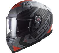 LS2 FF811 VECTOR II SPLITTER full face helmet matt titanium-red S.