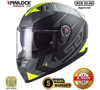 LS2 FF811 Vector II Splitter, integral helmet 3XL Matt Black/Grey/Neon-Yellow