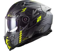 LS2 FF811 Vector II Techbot, full face helmet S Matt Black/Dark Grey/Grey/Neon-Yellow
