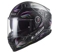 LS2 FF811 Vector II Tropical Full Face Motorcycle Helmet Fibreglass Moped Black
