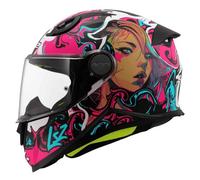 LS2 FF812 Kids Childrens Full Face Motorcycle Motorbike Helmet ECE 2206 Approved. CYBERG Matt Purple Cyan. Large (51-52 cm)