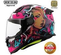LS2 FF812 Youth Full Face Helmet PurpleM Purple
