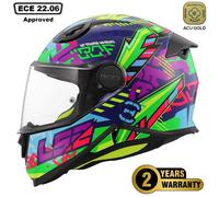 LS2 FF812 KID SVENT Kinderhelm blau-grün M