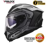 Ls2 Ff817 Challenger Ii Dravix Full Face Helmet Grey XL