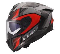 LS2 Helmets Full-Face Helmet FF817 Challenger II Viper Dual Visor Grey/Red XL