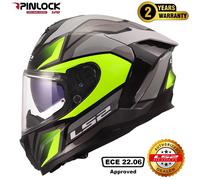 LS2 FF817 CHALLENGER II VIPER Integralhelm grau-fluo gelb XS