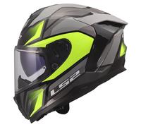 LS2 FF817 Challenger II Viper Full Face Helmet Grey/Hi-Vis YellowS Grey,Hi-Vis Yellow