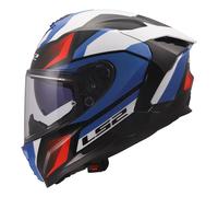 LS2 FF817 Challenger II Dual Visor FullFace Motorbike Helmet Viper White Blue