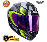 Ls2 Ff817 Challenger Ii Viper Full Face Helmet Grey XL