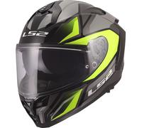 LS2 FF817 Challenger II Viper Helmet, grey-yellow, size 2XS for Men