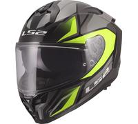 LS2 FF817 Challenger II Viper Helmet, grey/yellow, size XL (61/62)