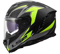 LS2 FF818 Storm 3 Full Face Moto Motorcycle Helmet Dynamo Black / Hi-Viz Yellow