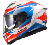 LS2 FF818 Storm 3 Full Face Motorcycle Motorbike Helmet Komai White / Blue / Red