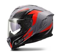 LS2 FF818 Storm III Dynamo Full Face Helmet Grey/RedXXS Grey,Red