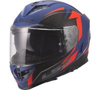 LS2 FF818 STORM III DYNAMO Integralhelm matt blau-rot XXL