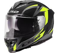 LS2 FF818 Storm III Dynamo Helmet, black-yellow, size XL for Men