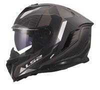 LS2 FF818 Storm III Full Face Motorcycle Helmet ECE 22.06 | Sporty Black Grey