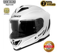 LS2 FF818 STORM III SOLID Integralhelm weiss XXL