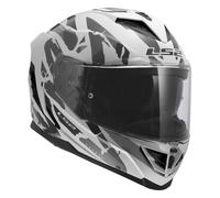 LS2 FF818 Storm III Kaos Helmet, white/grey, size L (59/60)