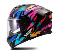 LS2 FF818 Storm III Kaos Full Face Helmet Black/Purple/BlueS Black,Purple,Blue