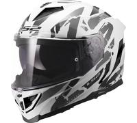 LS2 FF818 STORM III KAOS Integralhelm weiss-grau M