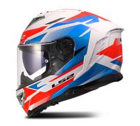 LS2 FF818 Storm III Komai Helmet, white-red-blue, size 2XS for Men