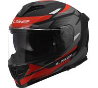 LS2 FF818 Storm III Komai Helmet, black-red, size XS for Men